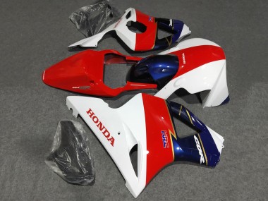 Erschwingliche Honda CBR900RR 954 Motorrad Verkleidung 2002-2003 - Weiss Rot Blau Rennen