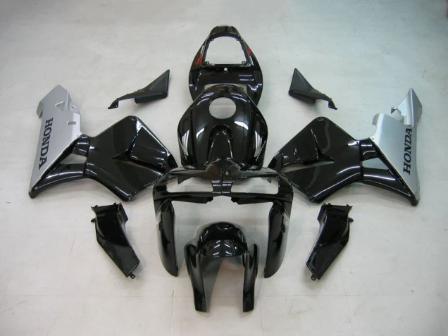 Erschwingliche Honda CBR600RR Motorrad Verkleidung 2005-2006 - Schwarz Silber