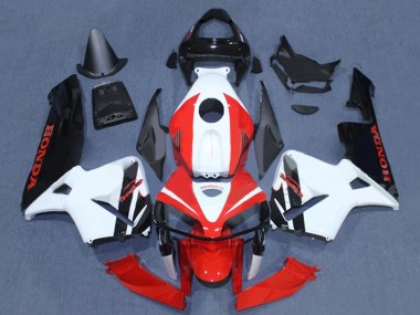 Erschwingliche Honda CBR600RR Motorrad Verkleidung 2005-2006 - Schwarz Weiss Rot