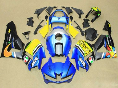 Erschwingliche Honda CBR600RR Motorrad Verkleidung 2013-2023 - Blau Gelb Matt Schwarz Grun Monster
