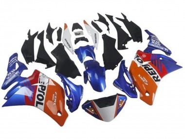Erschwingliche Honda CBR250RR Motorrad Verkleidung 2011-2015 - Orange Weiss Rot Blau Repsol