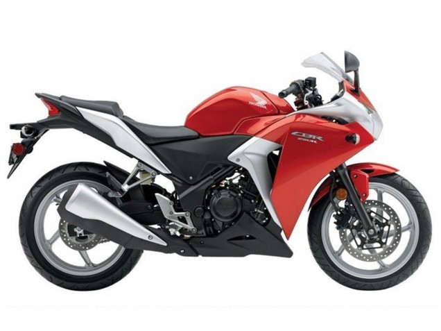 Erschwingliche Honda CBR250RR Motorrad Verkleidung 2011-2015 - Silber Rosa