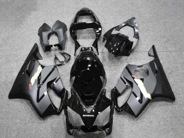 Erschwingliche Honda CBR600 F4i Motorrad Verkleidung 2001-2003 - Glanzendes Schwarz Matt Schwarz Grau