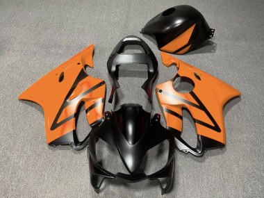 Erschwingliche Honda CBR600 F4i Motorrad Verkleidung 2001-2003 - Orange Matt Schwarz