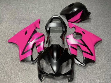 Erschwingliche Honda CBR600 F4i Motorrad Verkleidung 2001-2003 - Rosa Matt Schwarz