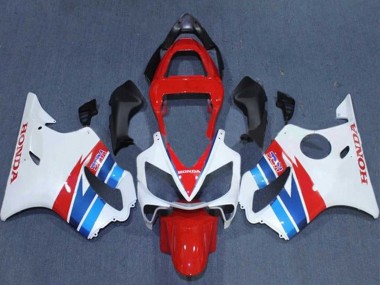Erschwingliche Honda CBR600 F4i Motorrad Verkleidung 2001-2003 - Weiss Rot Blau
