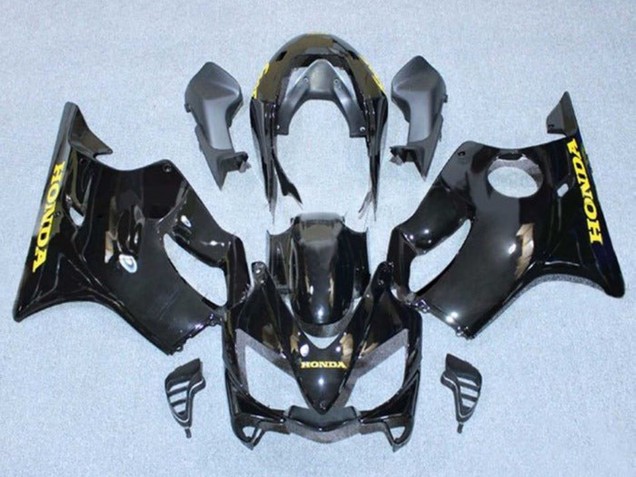 Erschwingliche Honda CBR600 F4i Motorrad Verkleidung 2004-2007 - Glanzendes Schwarz Gold Aufkleber