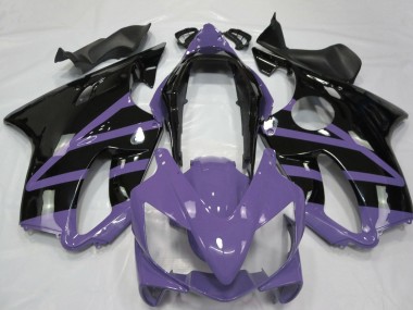 Erschwingliche Honda CBR600 F4i Motorrad Verkleidung 2004-2007 - Hellviolett Glanzendes Schwarz