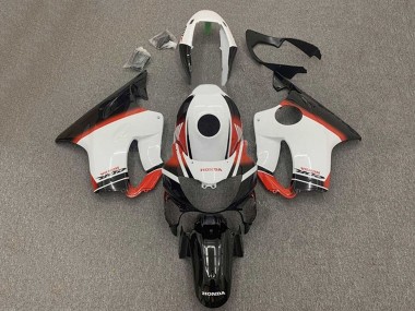 Erschwingliche Honda CBR600 F4i Motorrad Verkleidung 2004-2007 - Weiss Rot Glanzendes Schwarz