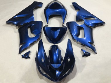 Erschwingliche Kawasaki ZX6R Motorrad Verkleidung 2005-2006 - Blau