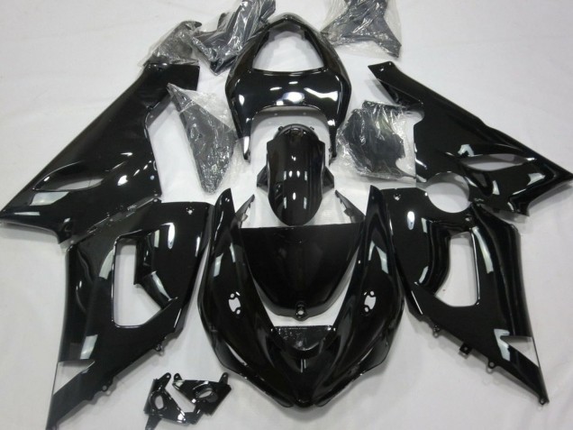 Erschwingliche Kawasaki ZX6R Motorrad Verkleidung 2005-2006 - Glanzendes Schwarz