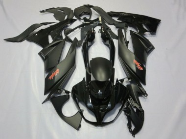 Erschwingliche Kawasaki ZX6R Motorrad Verkleidung 2007-2008 - Matt Schwarz Schwarz Rot