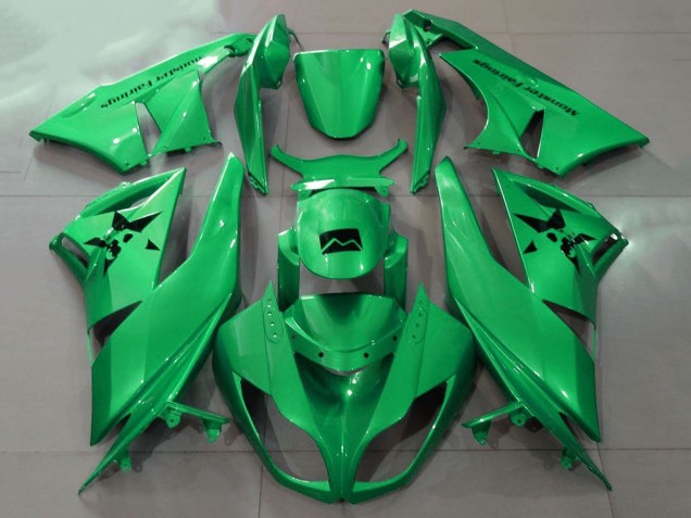 Erschwingliche Kawasaki ZX6R Motorrad Verkleidung 2007-2008 - Metallisch Grun