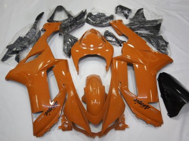 Erschwingliche Kawasaki ZX6R Motorrad Verkleidung 2007-2008 - Orange Schwarz