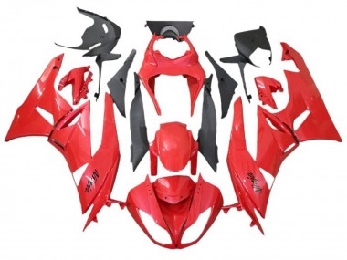 Erschwingliche Kawasaki ZX6R Motorrad Verkleidung 2009-2012 - Rot
