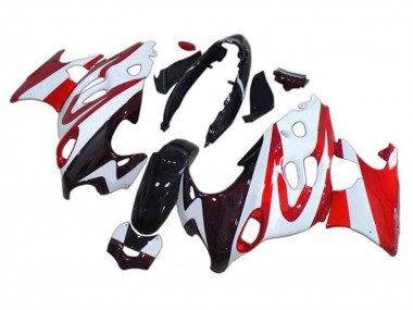 Erschwingliche Suzuki GSX600F/GSX750F Motorrad Verkleidung 2004-2006 - Glanzendes Schwarz Weiss Rot