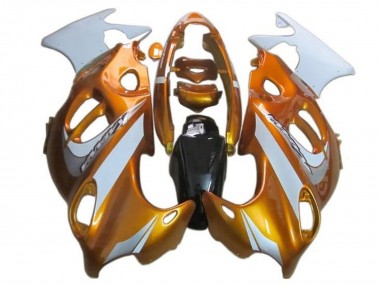 Erschwingliche Suzuki GSX600F/GSX750F Motorrad Verkleidung 2004-2006 - Orange Weiss