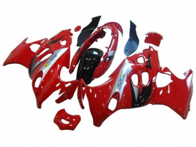 Erschwingliche Suzuki GSX600F/GSX750F Motorrad Verkleidung 2004-2006 - Rot Silber Schwarz