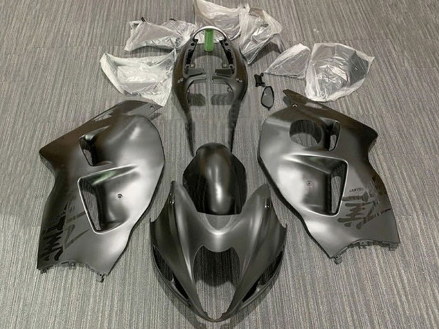Erschwingliche Suzuki GSXR1000 Motorrad Verkleidung 1996-2007 - Matt Grau Schwarz