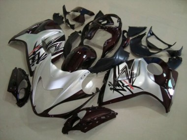 Erschwingliche Suzuki GSXR 1300 Hayabusa Motorrad Verkleidung 2008-2020 - Silber Schwarz