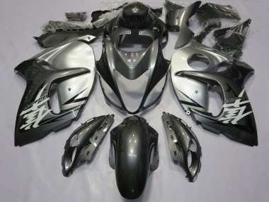 Erschwingliche Suzuki GSXR 1300 Hayabusa Motorrad Verkleidung 2008-2020 - Silber Grau