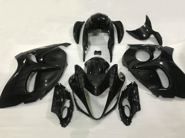 Erschwingliche Suzuki GSXR 1300 Hayabusa Motorrad Verkleidung 2008-2020 - Glanzendes Schwarz