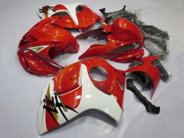 Erschwingliche Suzuki GSXR 1300 Hayabusa Motorrad Verkleidung 2008-2020 - Rot Weiss Schwarz Aufkleber