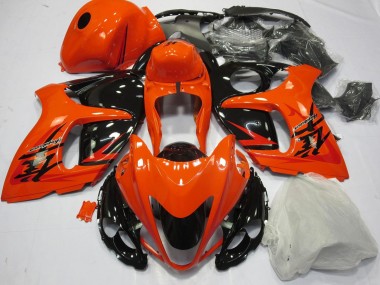 Erschwingliche Suzuki GSXR 1300 Hayabusa Motorrad Verkleidung 2008-2020 - Orange Schwarz