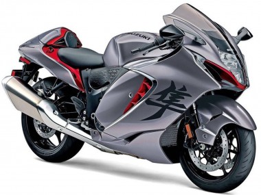 Erschwingliche Suzuki GSXR 1300 Hayabusa Motorrad Verkleidung 2021-2025 - Matt Grau Matt Rot