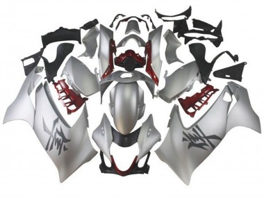 Erschwingliche Suzuki GSXR 1300 Hayabusa Motorrad Verkleidung 2021-2025 - Silber Dunkel Rot