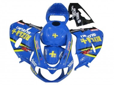 Erschwingliche Suzuki TL1000R Motorrad Verkleidung 1998-2003 - Blau Gelb Schwarz Rizla Hopper Motul