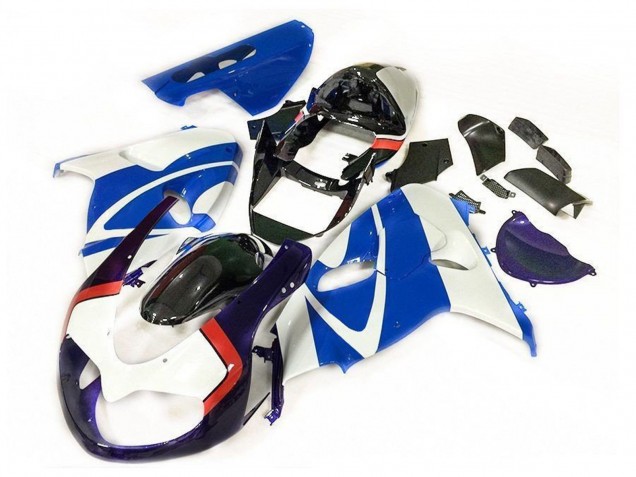 Erschwingliche Suzuki TL1000R Motorrad Verkleidung 1998-2003 - Weiss Blau Schwarz Rot