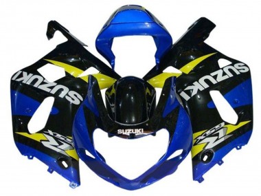 Erschwingliche Suzuki GSXR1000 Motorrad Verkleidung 2000-2002 - Blau Gelb Schwarz