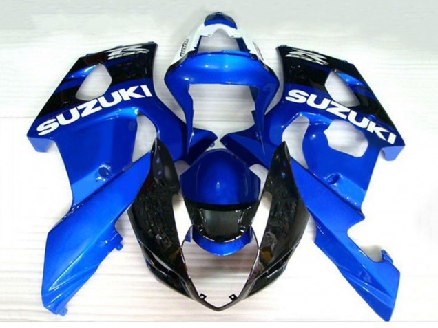 Erschwingliche Suzuki GSXR 1000 Motorrad Verkleidung 2003-2004 - Blau Schwarz Weiss