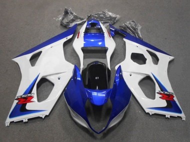Erschwingliche Suzuki GSXR 1000 Motorrad Verkleidung 2003-2004 - Weiss Blau Schwarz Rot