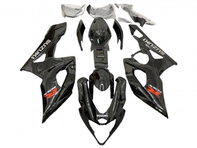 Erschwingliche Suzuki GSXR 1000 Motorrad Verkleidung 2005-2006 - Glanzendes Schwarz Rot Grau