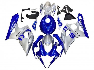 Erschwingliche Suzuki GSXR 1000 Motorrad Verkleidung 2005-2006 - Blau Silber