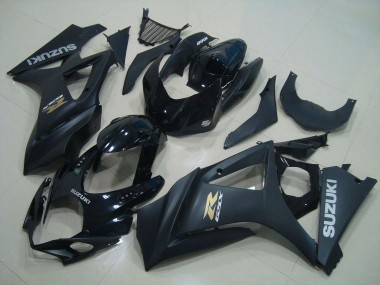 Erschwingliche Suzuki GSXR 1000 Motorrad Verkleidung 2005-2006 - Glanzendes Schwarz Matt Schwarz Silber Gold