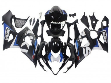 Erschwingliche Suzuki GSXR 1000 Motorrad Verkleidung 2005-2006 - Matt Schwarz Blau Weiss
