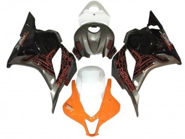Erschwingliche Suzuki GSXR 1000 Motorrad Verkleidung 2005-2006 - Orange Silber Schwarz Weiss