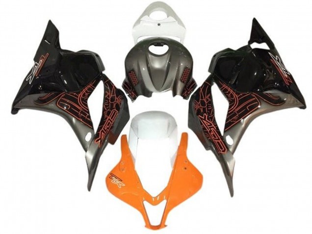Erschwingliche Suzuki GSXR 1000 Motorrad Verkleidung 2005-2006 - Orange Silber Schwarz Weiss