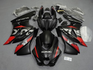 Erschwingliche Suzuki GSXR1000 Motorrad Verkleidung 2017-2024 - Matt Schwarz Rot Grau Weiss
