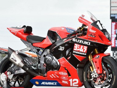 Erschwingliche Suzuki GSXR1000 Motorrad Verkleidung 2017-2024 - Rot Schwarz Weiss Yoshimura