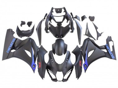 Erschwingliche Suzuki GSXR1000 Motorrad Verkleidung 2017-2024 - Matt Schwarz Blau