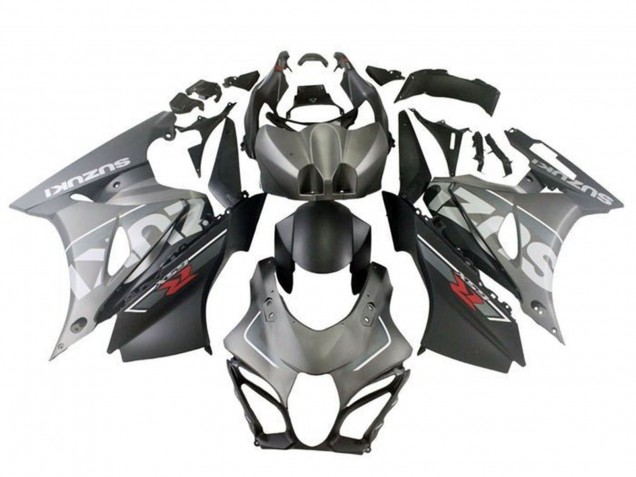 Erschwingliche Suzuki GSXR1000 Motorrad Verkleidung 2017-2024 - Matt Silber Matt Schwarz