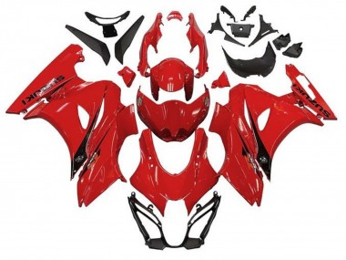 Erschwingliche Suzuki GSXR1000 Motorrad Verkleidung 2017-2024 - Rot Schwarz