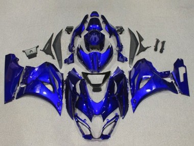 Erschwingliche Suzuki GSXR1000 Motorrad Verkleidung 2017-2024 - Blau