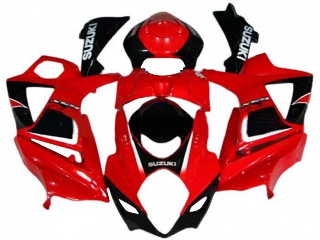 Erschwingliche Suzuki GSXR 1000 Motorrad Verkleidung 2007-2008 - Rot Schwarz Weiss Aufkleber