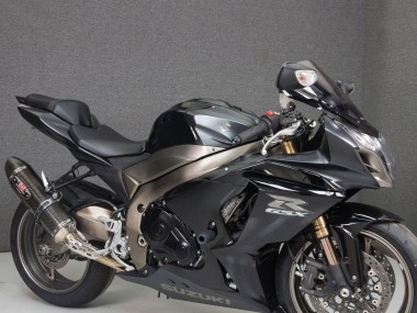Erschwingliche Suzuki GSXR 1000 Motorrad Verkleidung 2009-2016 - Schwarz Matt Schwarz Matt Silber