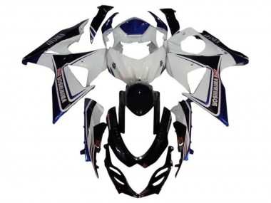 Erschwingliche Suzuki GSXR 1000 Motorrad Verkleidung 2009-2016 - Weiss Blau Schwarz Yoshimura